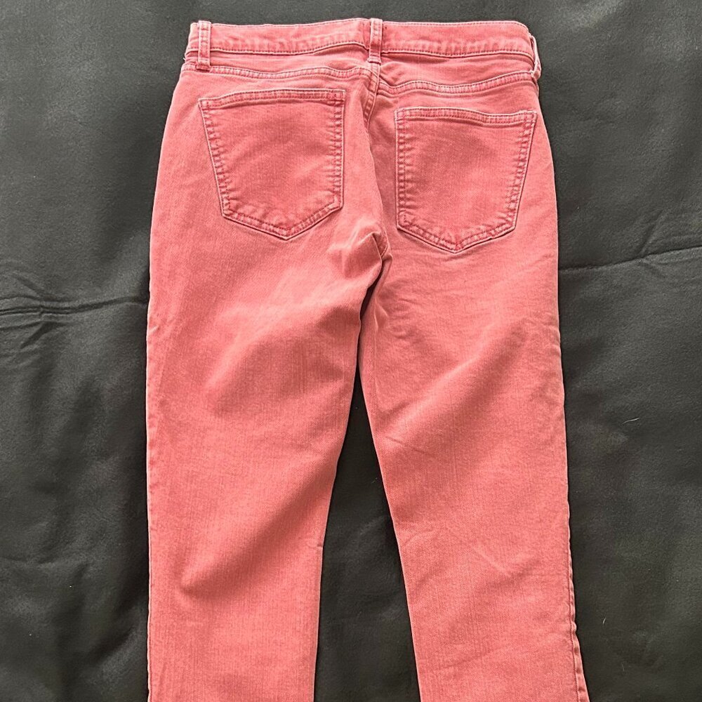 GAP True Skinny Jeans Womens 27R Wild Rose Pink Stretch Frayed Hem - Picture 9 of 10